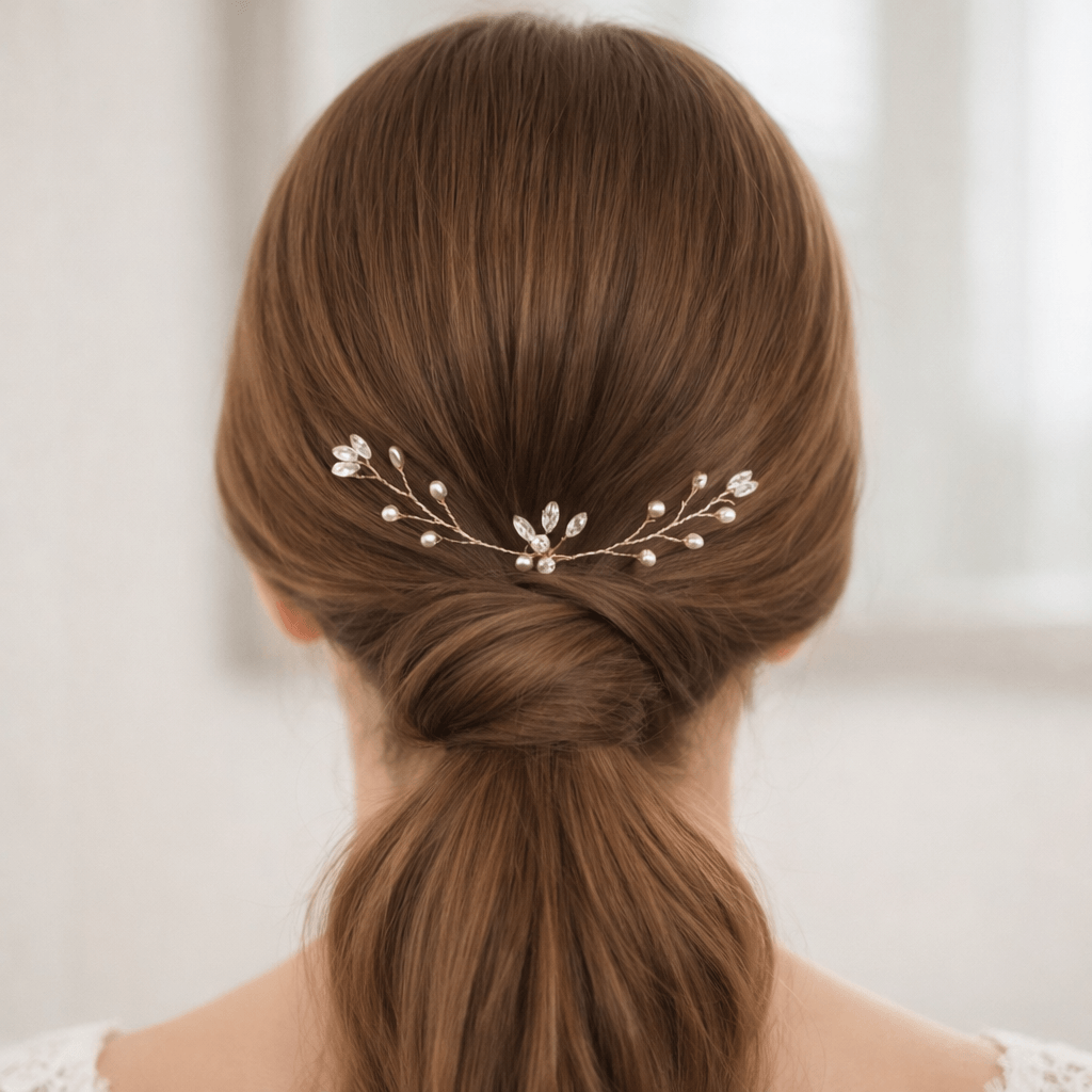 Bridal Hair Pin 16cm – Gold, Silver, Rose Gold | Elegant Wedding Hair Accessory