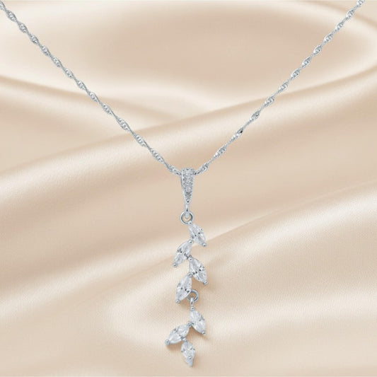 Bridesmaid Gift Leaf Necklace – Gold Plated Wedding Jewellery Australia