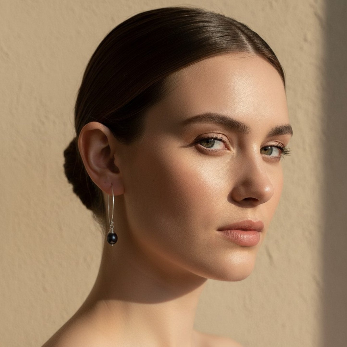 Freshwater Pearl Bridal Drop Earrings – Sterling Silver 925 (5cm)
