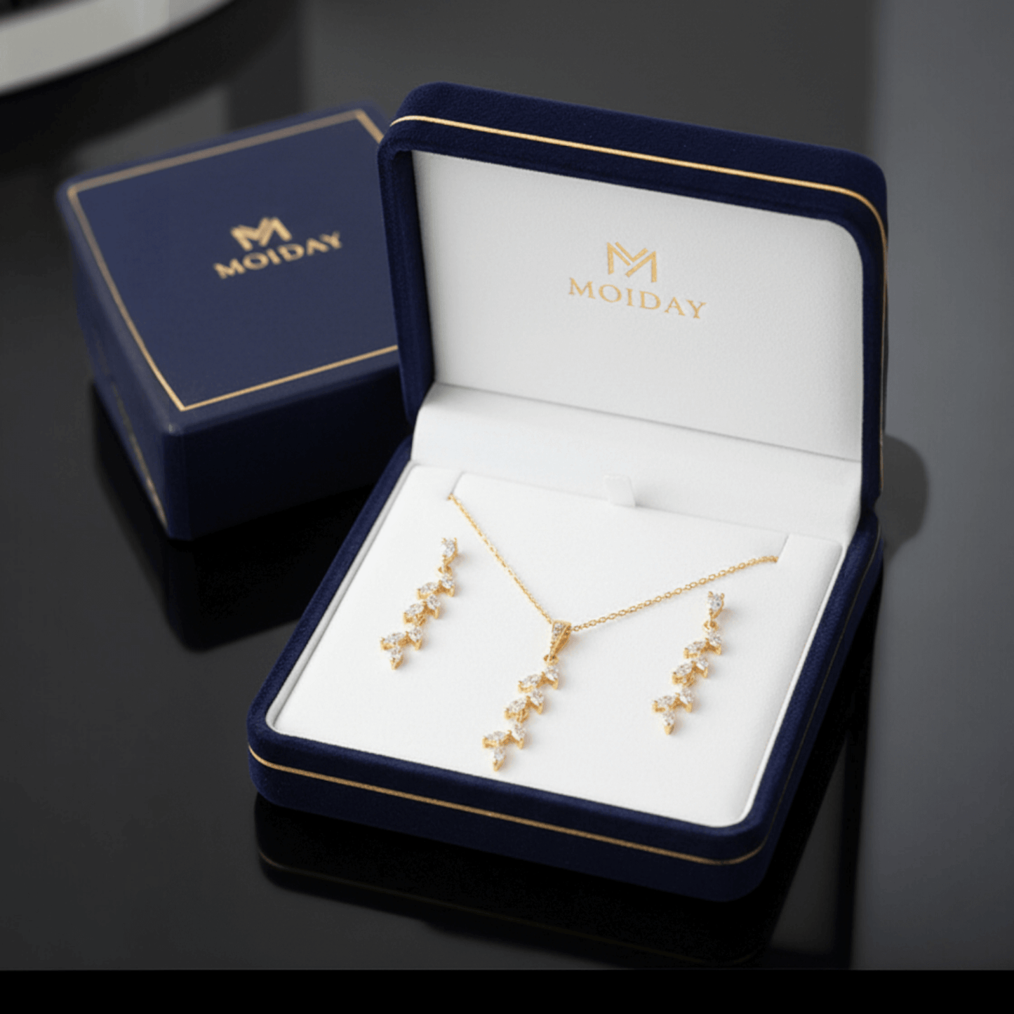 Bridal Leaf Necklace – Sterling Silver 925 – Elegant Wedding Jewellery Australia