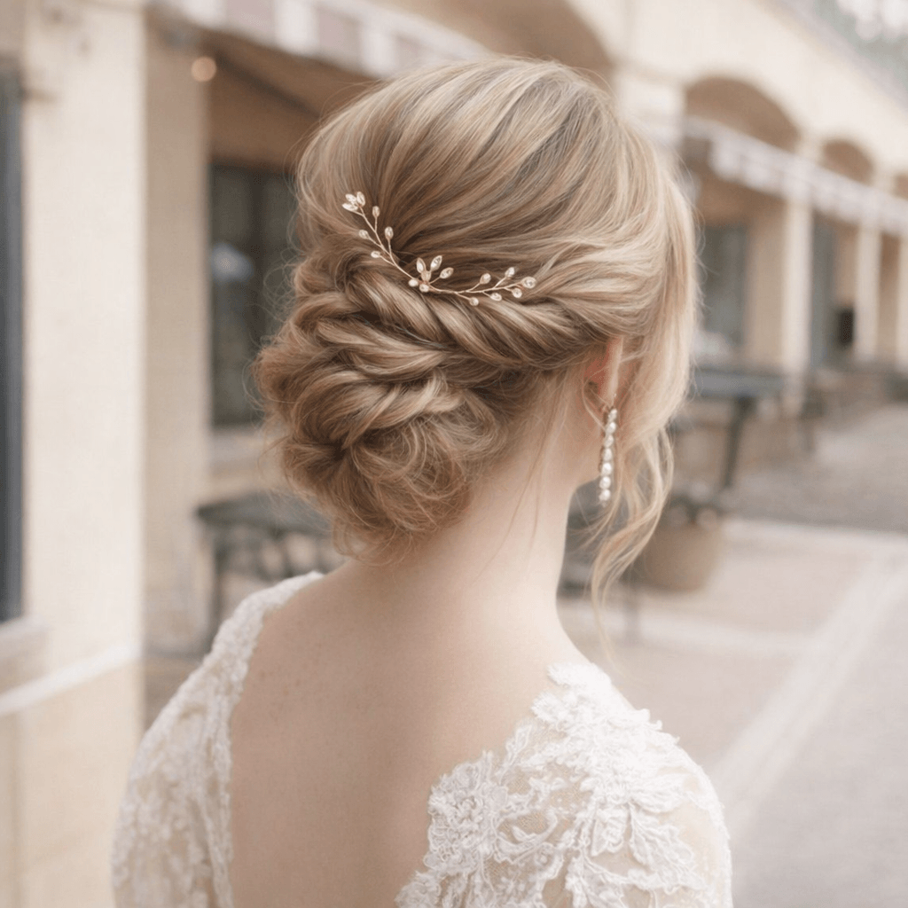 Bridal Hair Pin 16cm – Gold, Silver, Rose Gold | Elegant Wedding Hair Accessory