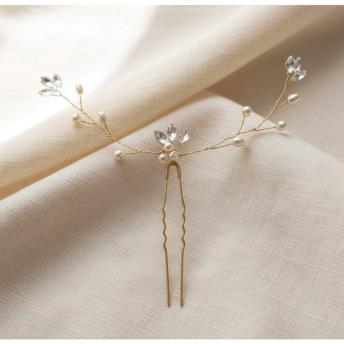 Bridal Hair Pin 16cm – Gold, Silver, Rose Gold | Elegant Wedding Hair Accessory