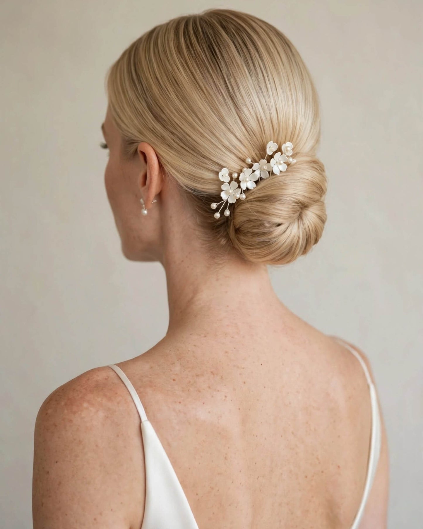 Floral Pearl Bridal Hair Pins Set – Wedding Hair Accessories for Bride, Bridesmaid