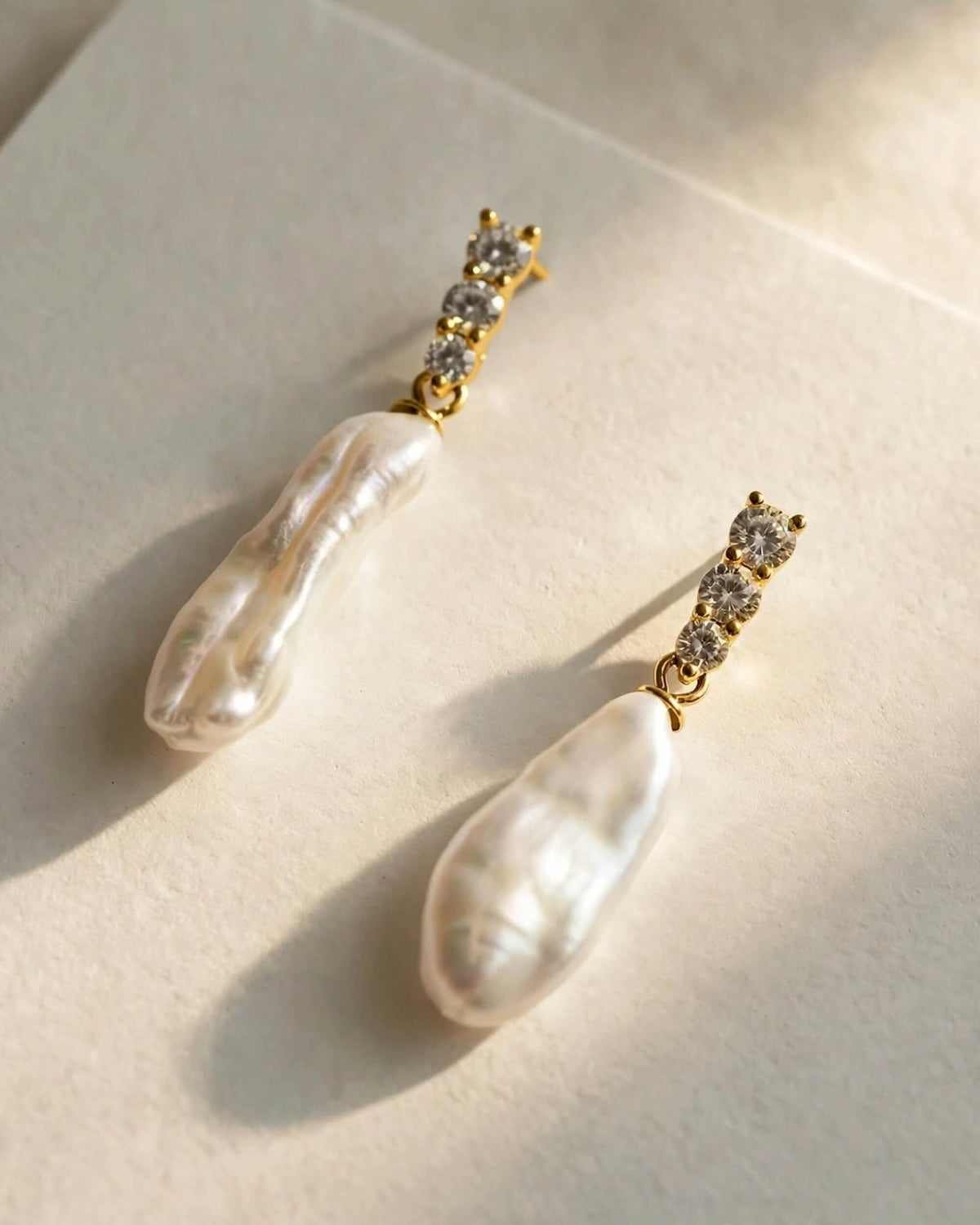 Freshwater Pearl Drop Earrings in S925 Sterling Silver