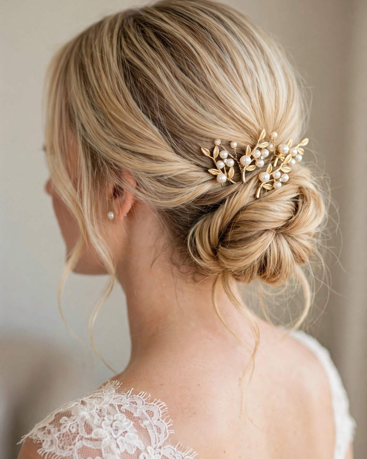Bridal Leaf Pearl Hair Pins – Wedding Hair Accessories