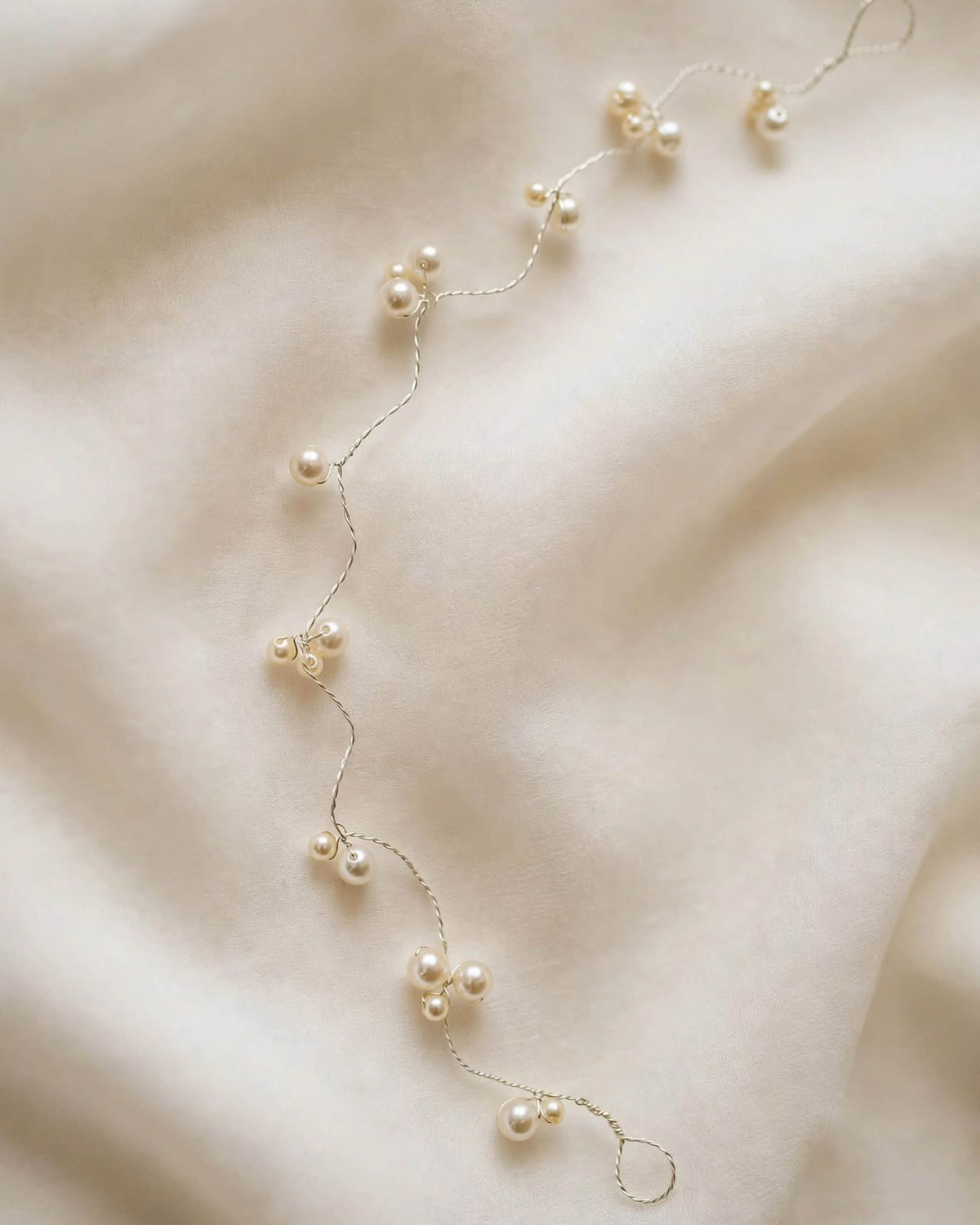 Bridal Hair Vine Pearl Cluster Design Wedding Hair Accessory
