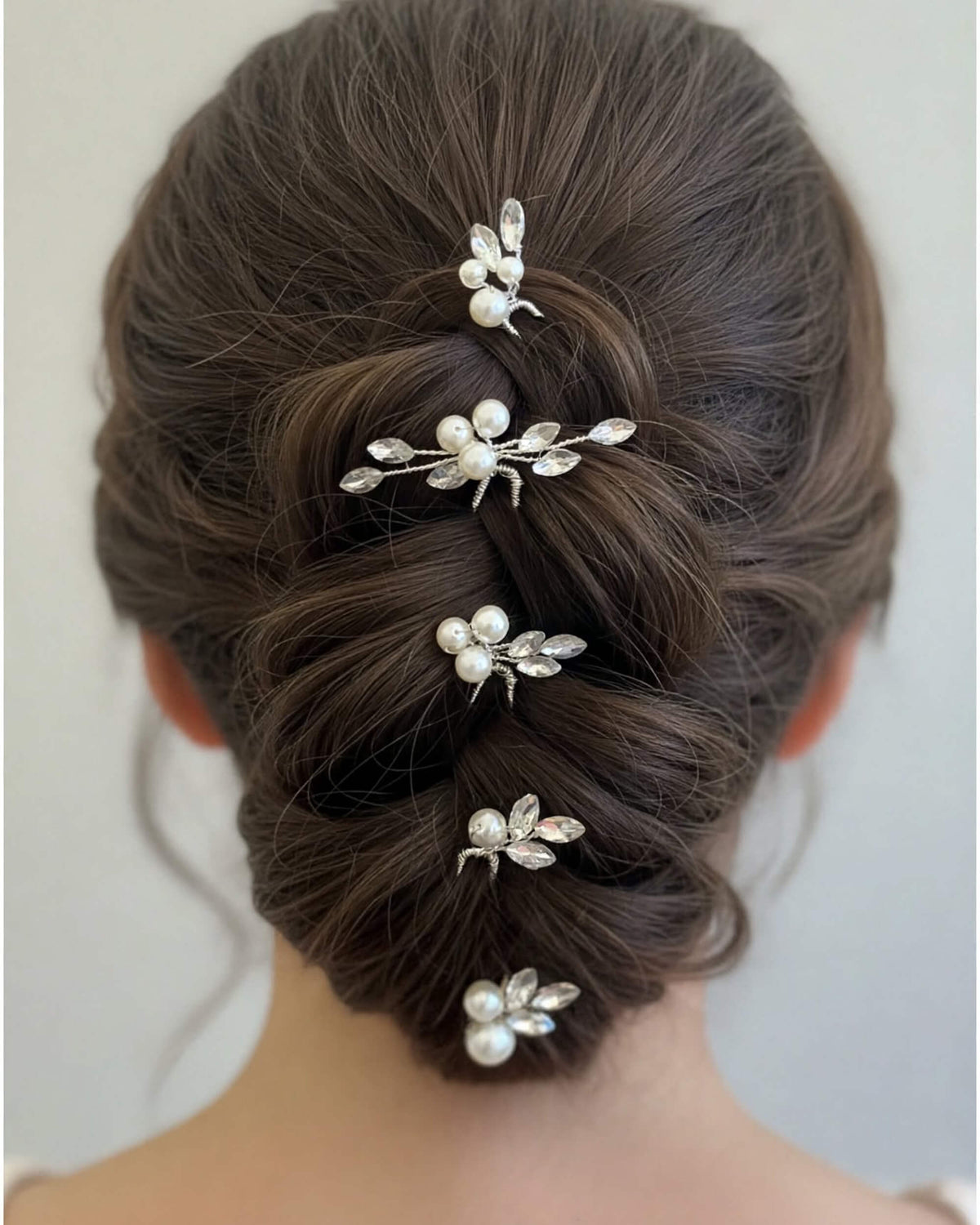 Bridal Floral Crystal Pearl Hair Pins – Wedding Hair Accessories