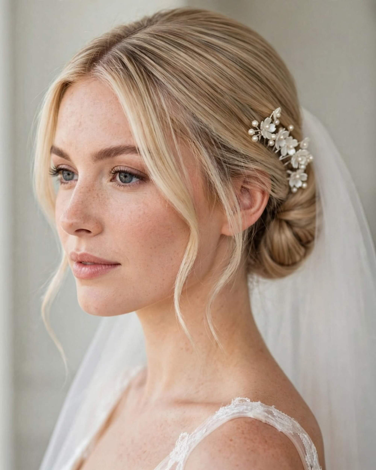 Floral Pearl Bridal Hair Pins Set – Wedding Hair Accessories for Bride, Bridesmaid