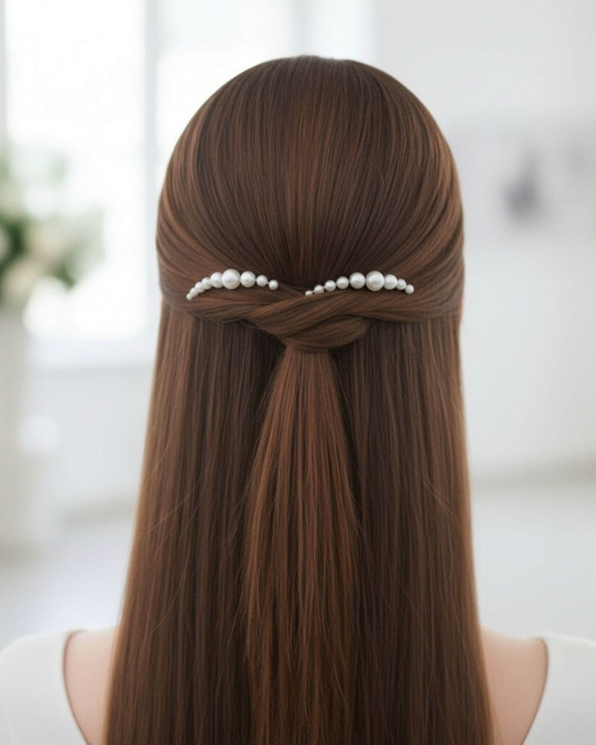 Bridal Pearl Hair Pins – Graduated Pearl Cluster Wedding Hair Accessory