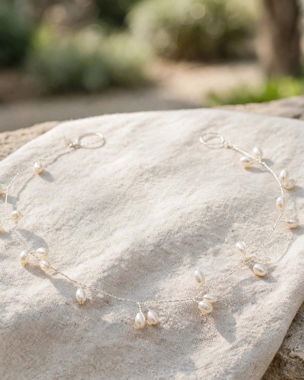 Bridal Hair Vine with Premium Glass Pearls – Elegant Pearl Wedding Hair Accessory