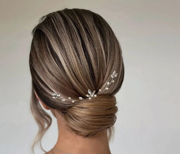 Bridal Hair Pin 16cm – Gold, Silver, Rose Gold | Elegant Wedding Hair Accessory