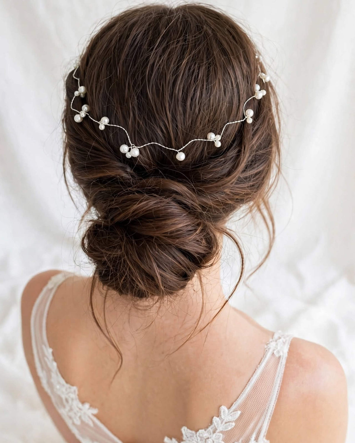 Bridal Hair Vine Pearl Cluster Design Wedding Hair Accessory